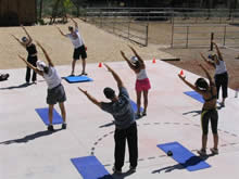 Big Stretch at the end of Strong Healthy Woman's BOOT CAMP in NYC and Long Island