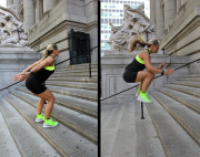 Laura Miranda Stair Workout - Borad Jump