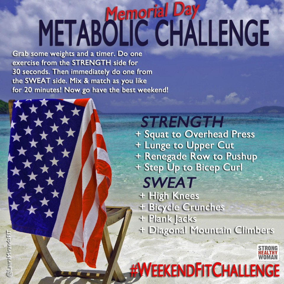 Weekend Fit Challenge Memorial Day Metabolic Challenge StrongHealthyWoman