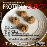 Tuesday Tweak Protein Balls