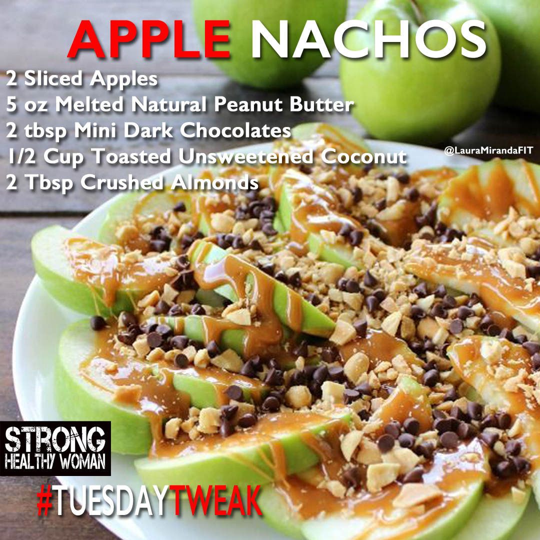 Peanut Butter And Apple Nachos » Strong Healthy Woman