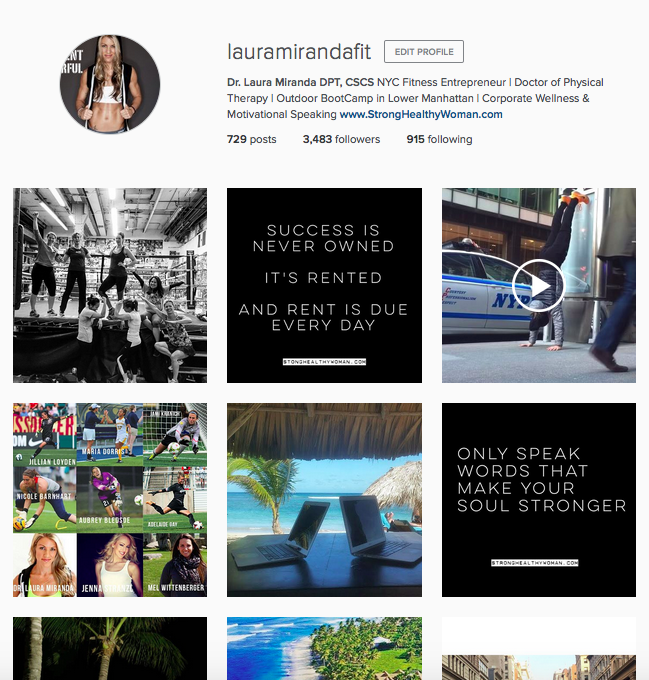 @LauraMIrandaFIT Dr. Laura Mirandas Instagram